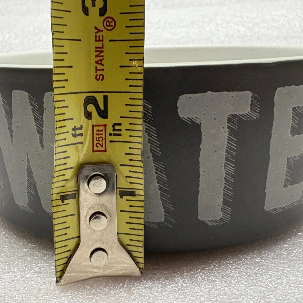 Gray Ceramic Water Bowl